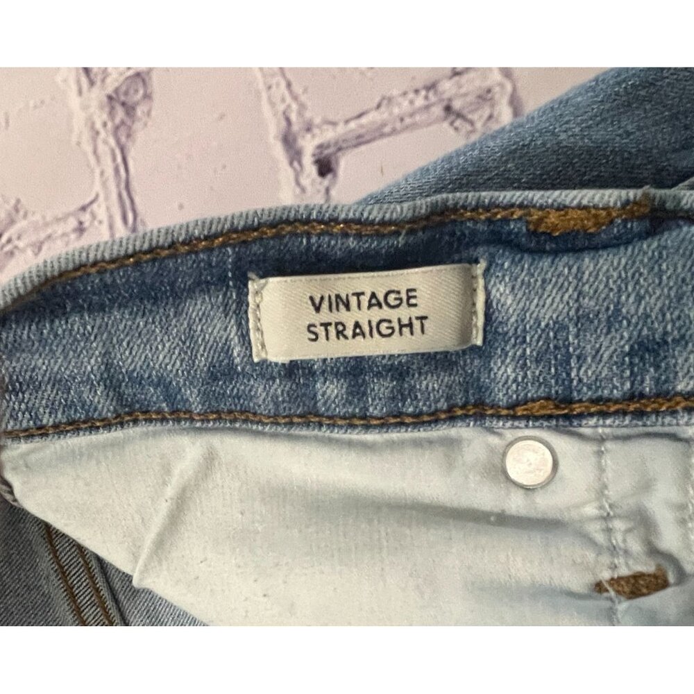 J. CREW DENIM Vintage Straight Jean with Bottom Slits - Women's SIZE 27 - Picture 7 of 10